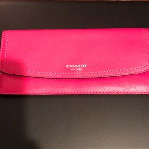 Coach pink wallet